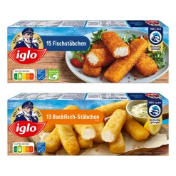 Backfisch-Stäbchen / Fischstäbchen