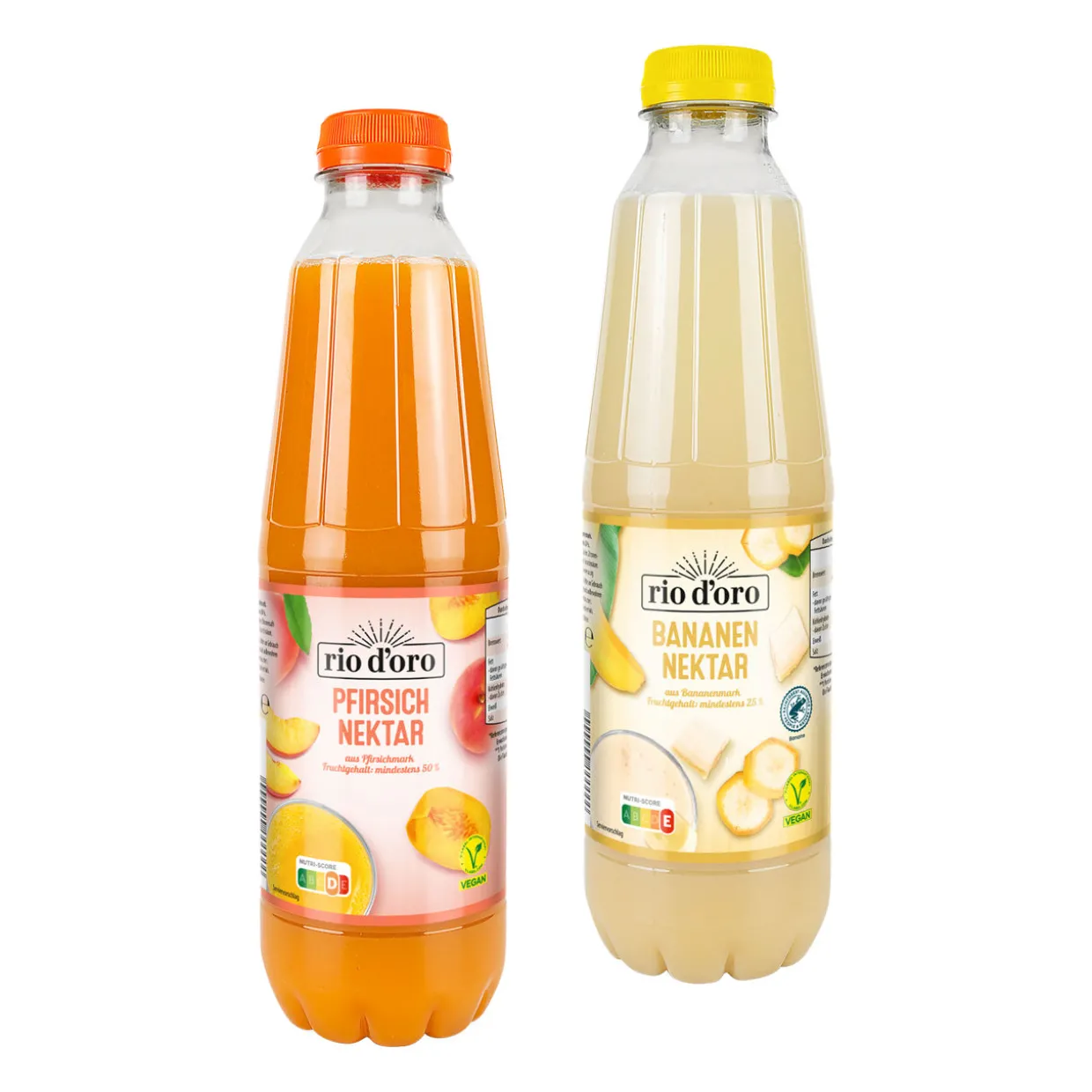 Bananen- & Pfirsichnektar aus Fruchtmark