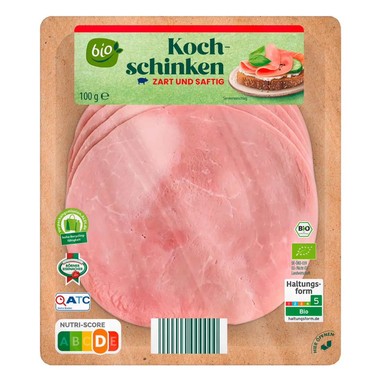Bio-Kochschinken / -Kasseler