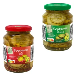 Burgergurken in Scheiben