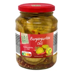 Burgergurken in Scheiben