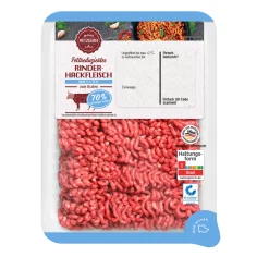 Fettreduziertes Rinderhackfleisch