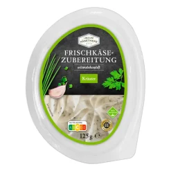 Frischkäsezubereitung
