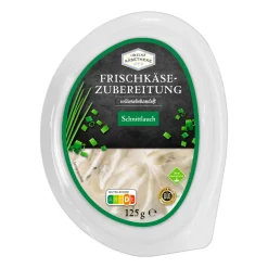 Frischkäsezubereitung
