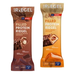 Gefüllter Proteinriegel