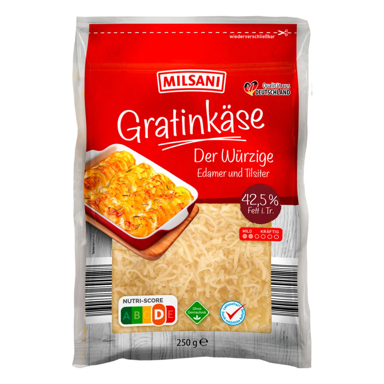 Gratinkäse gerieben