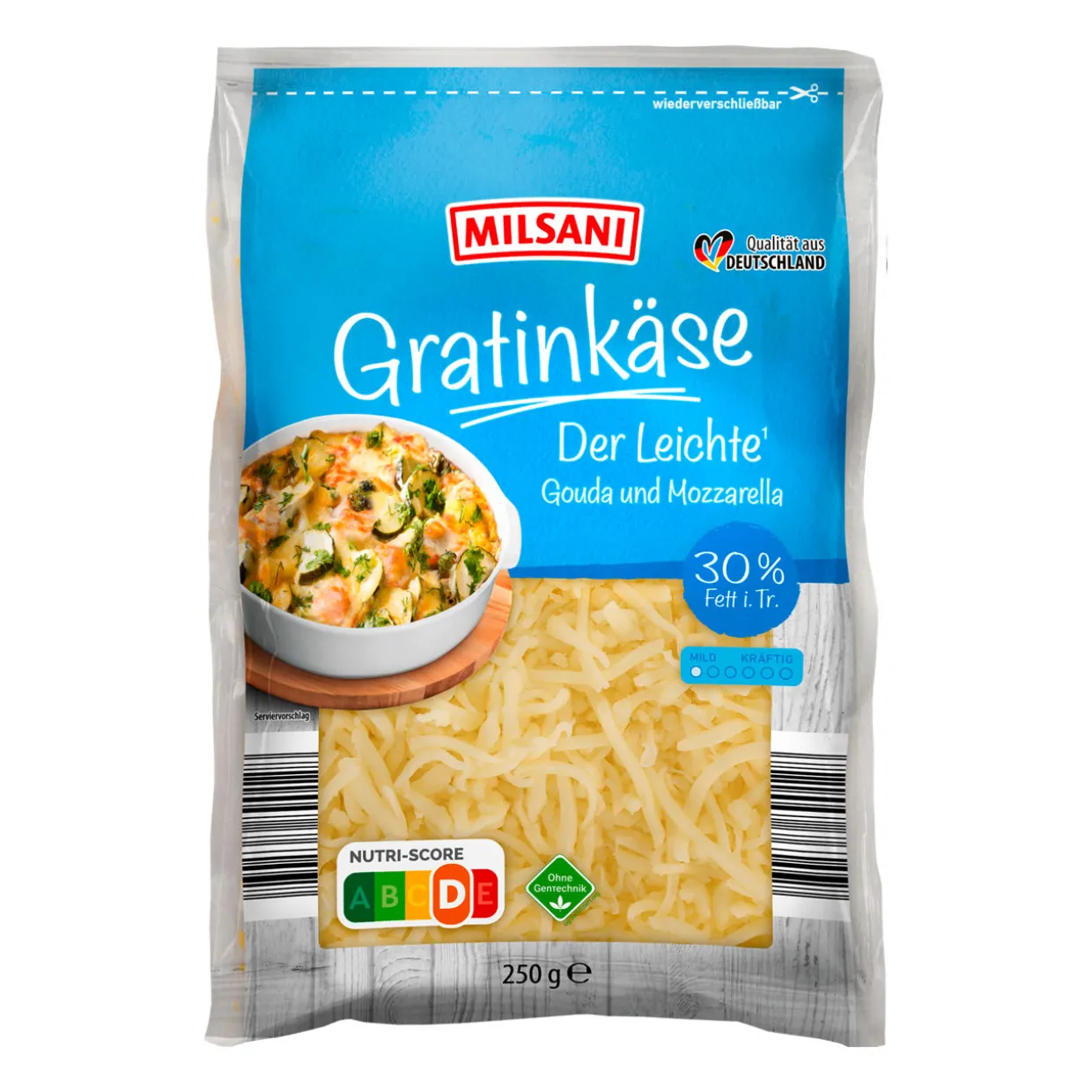 Gratinkäse gerieben