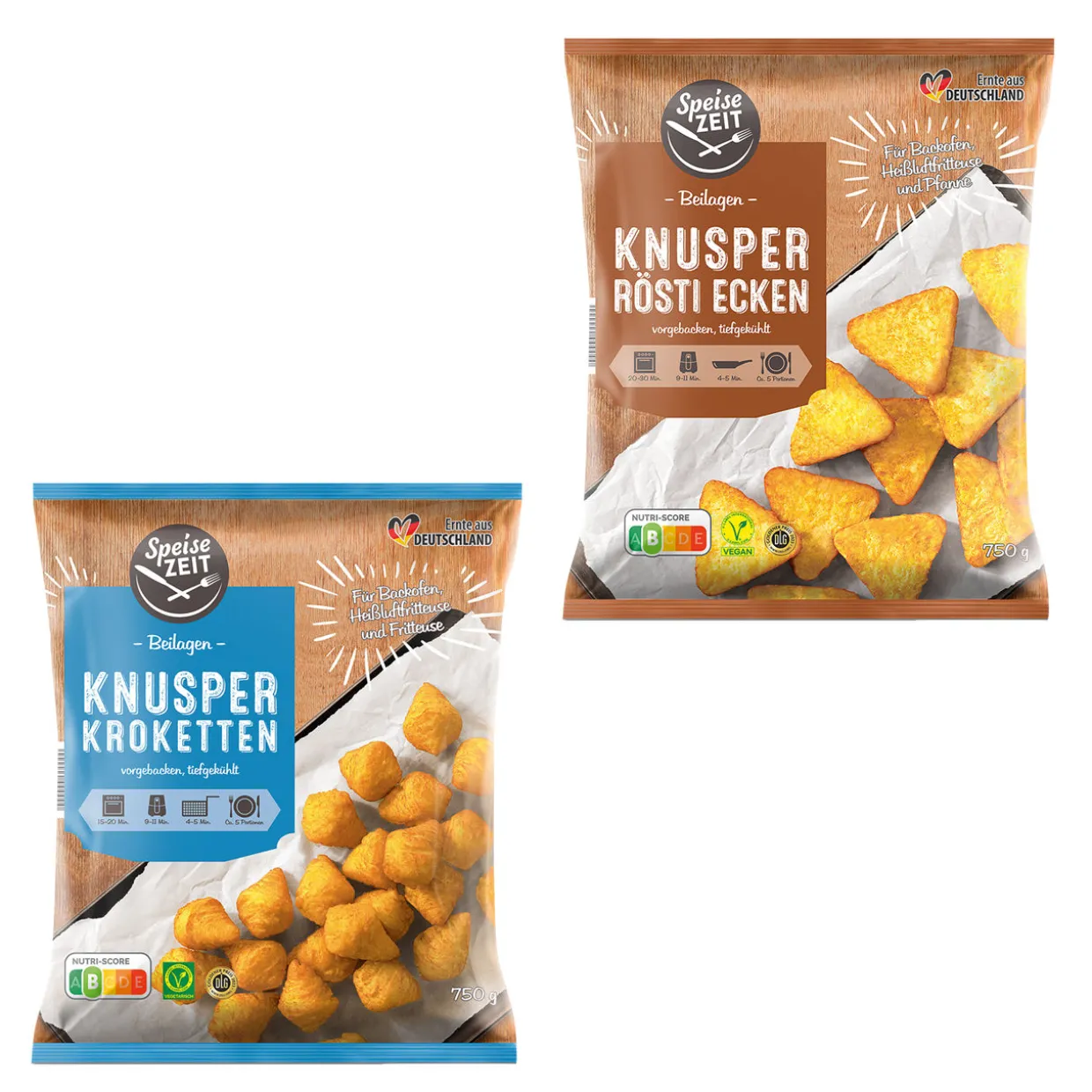 Knusper-Kroketten / -Rösti-Ecken