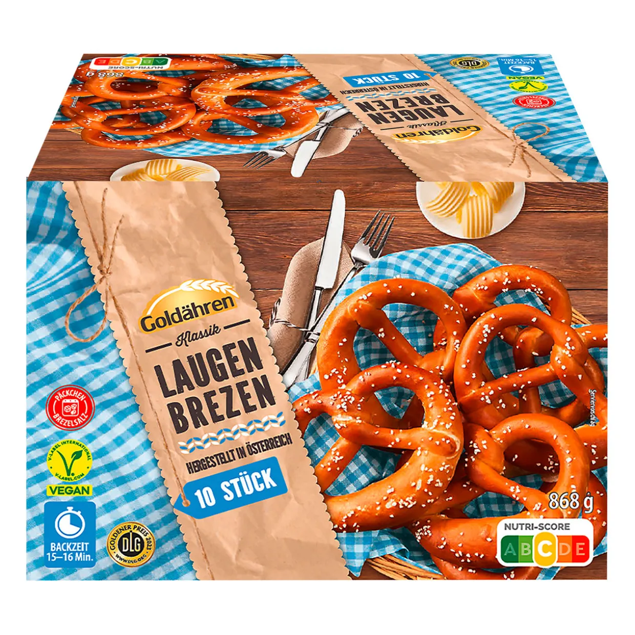Laugenstangen / -brezen zum Aufbacken