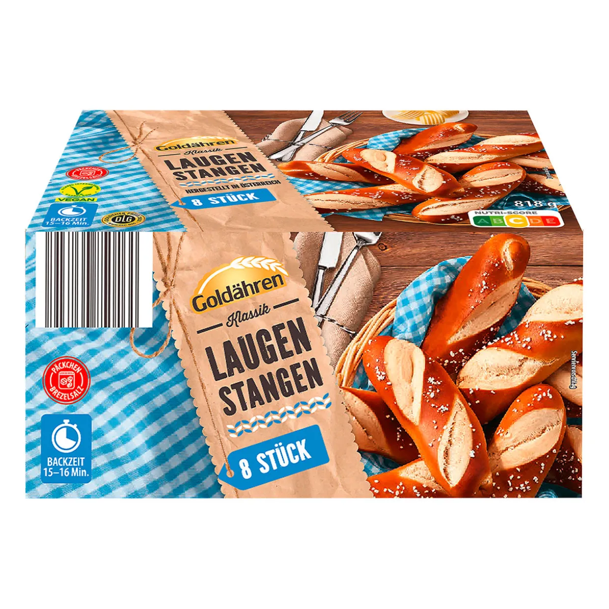 Laugenstangen / -brezen zum Aufbacken