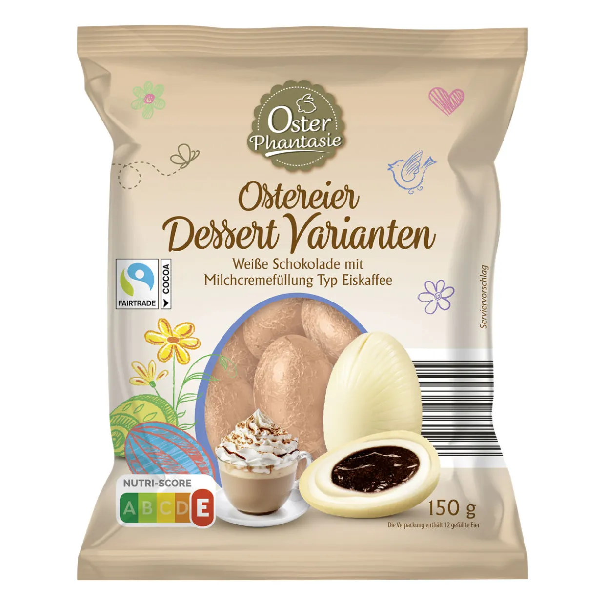 Ostereier Dessert-Varianten