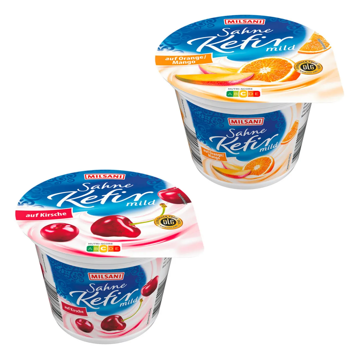 Sahne-Kefir auf Frucht