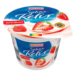 Sahne-Kefir auf Frucht