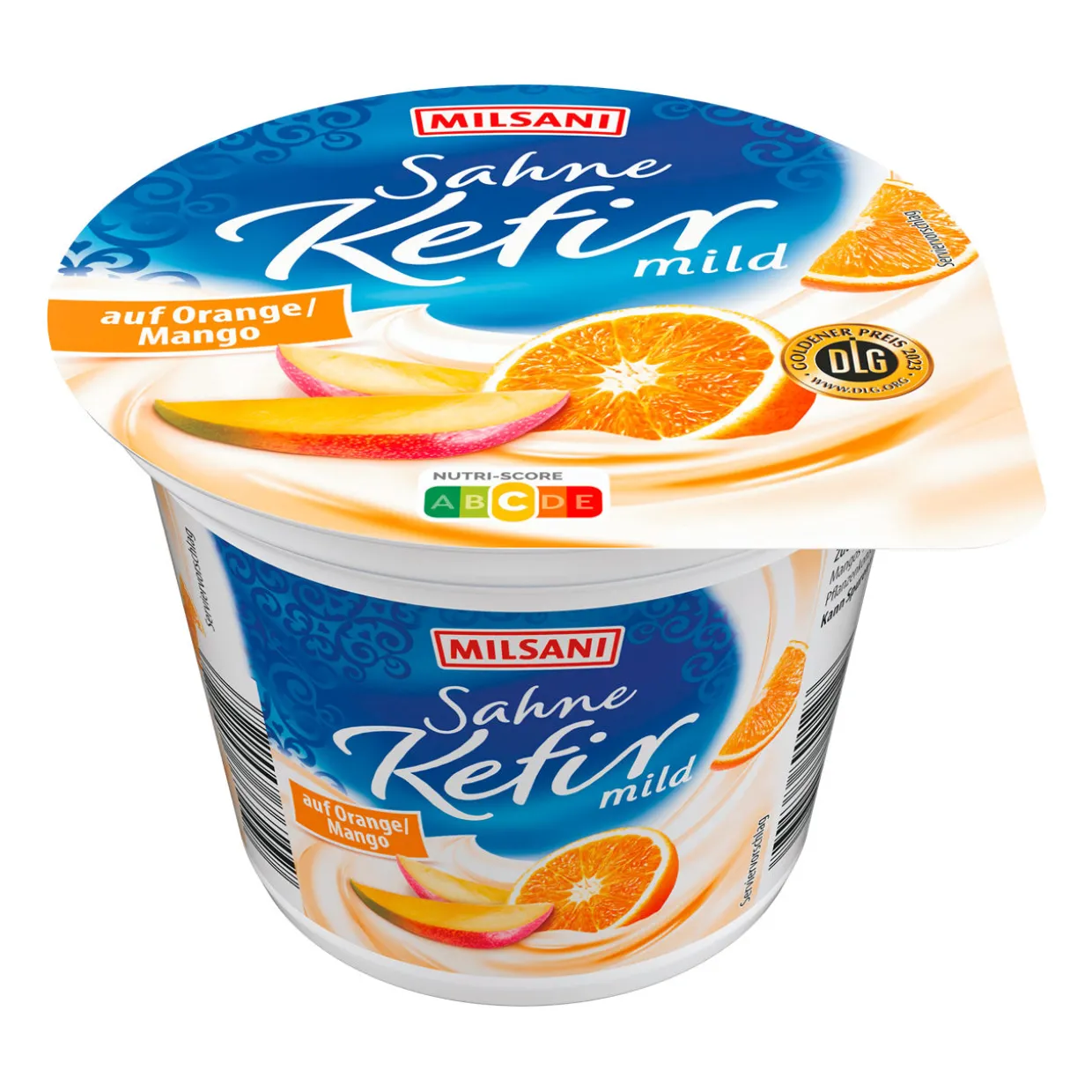 Sahne-Kefir auf Frucht