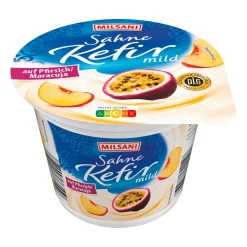 Sahne-Kefir auf Frucht