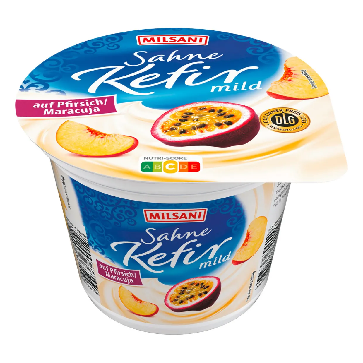 Sahne-Kefir auf Frucht
