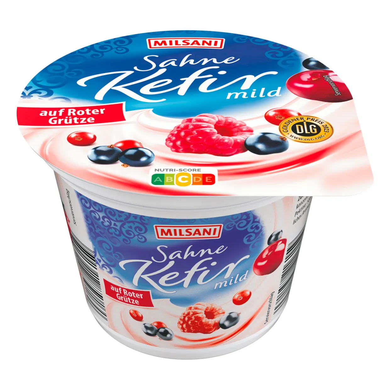 Sahne-Kefir auf Frucht