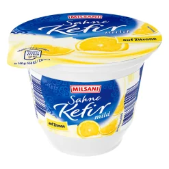 Sahne-Kefir auf Frucht