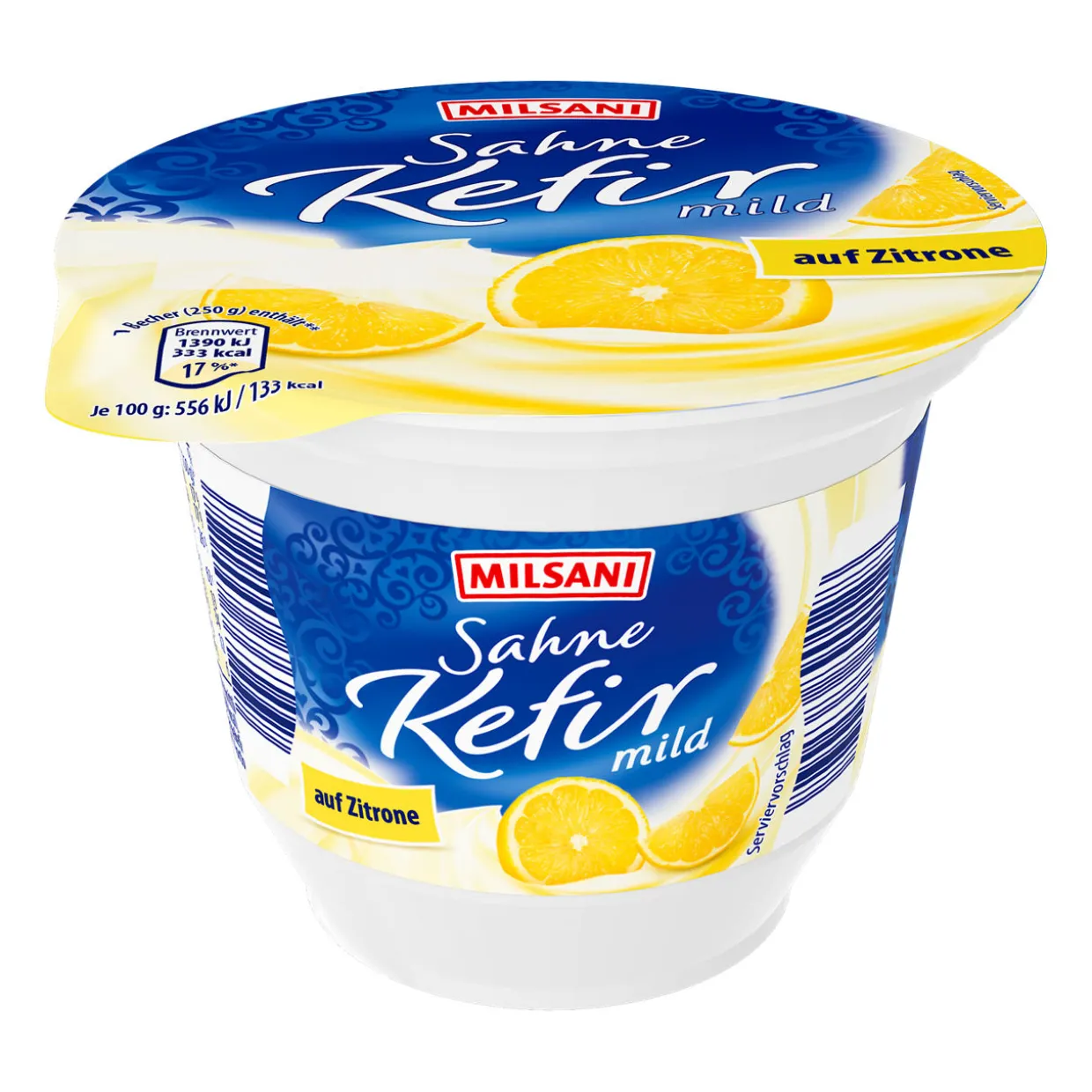 Sahne-Kefir auf Frucht