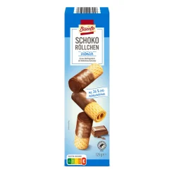 Schoko-Waffelröllchen