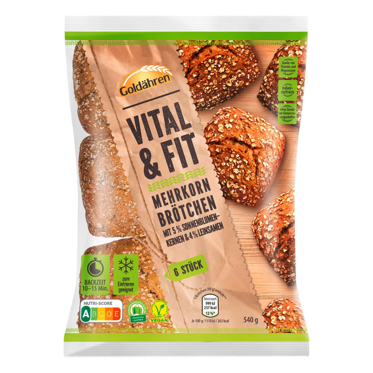 Vital & Fit Mehrkornbrötchen
